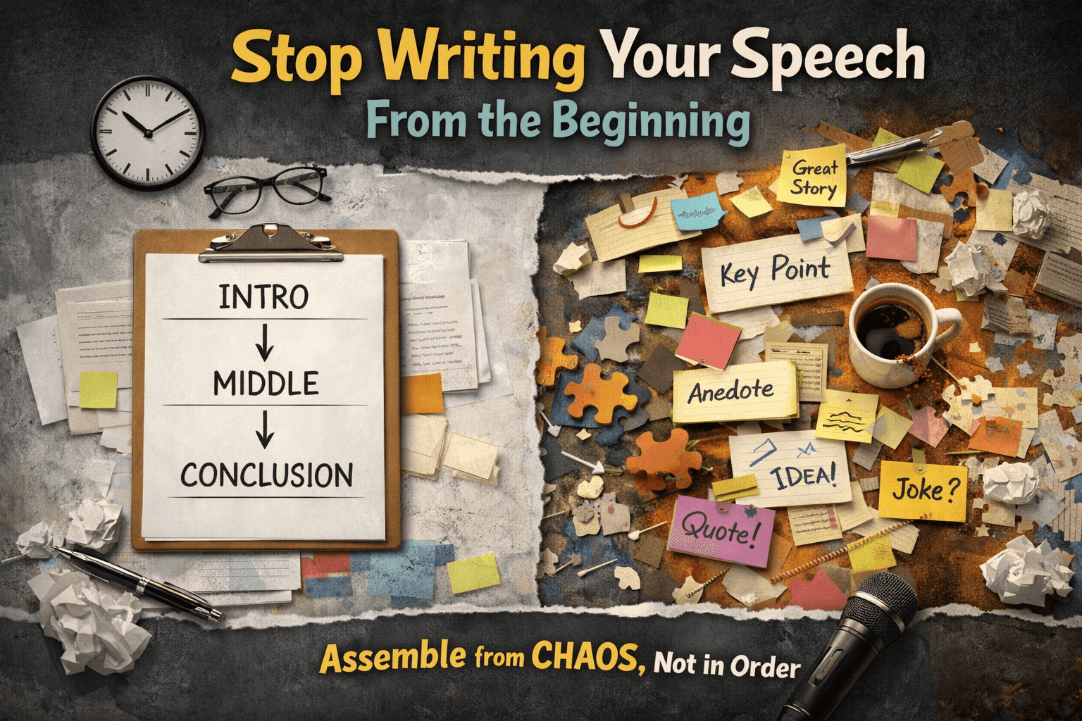 Stop Writing Your Speech From the Beginning